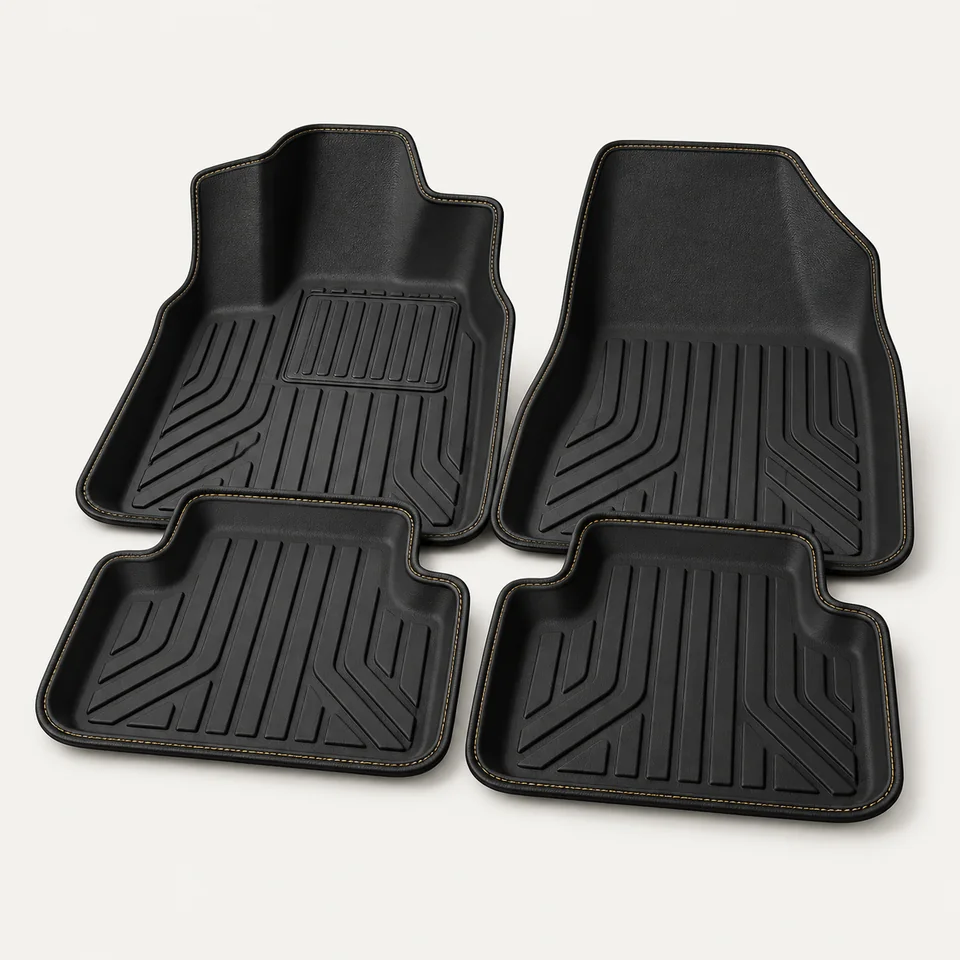 Illustrative unbranded mats & styling sample, not an actual product photograph
